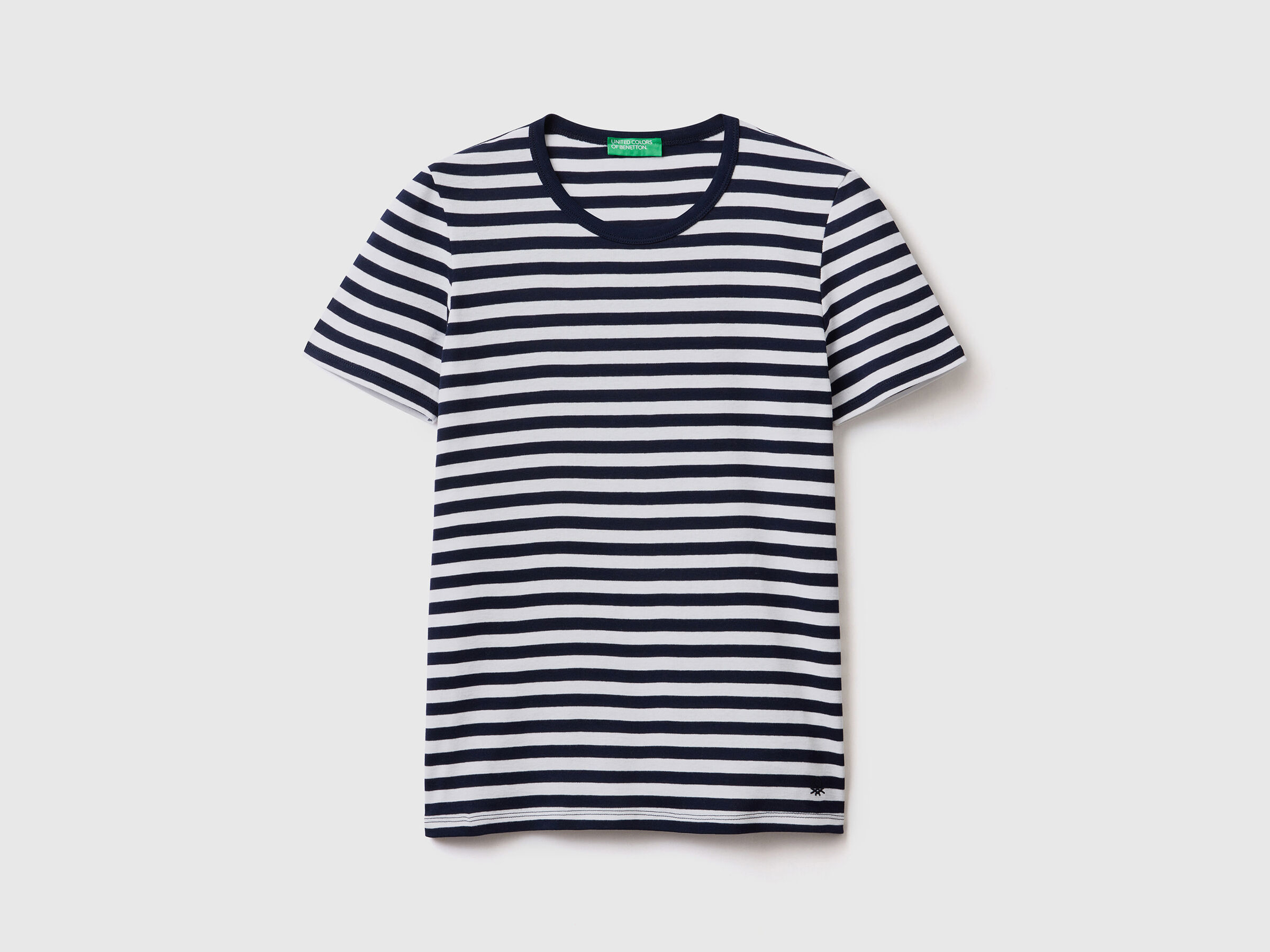 T-shirt girocollo a righe image number 4