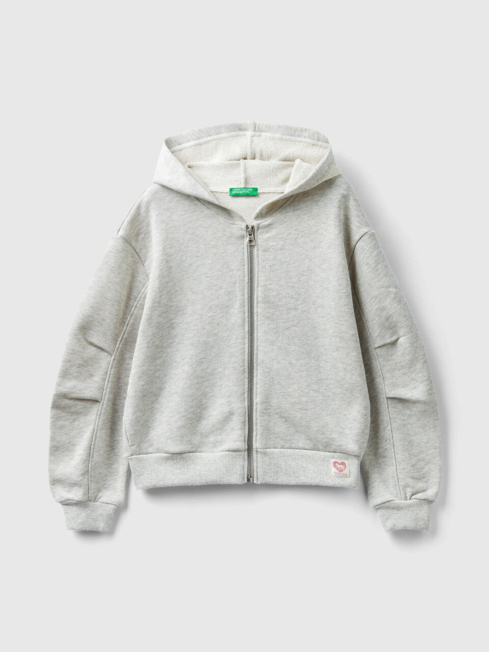Felpa bambina con zip e cappuccio new arrivals