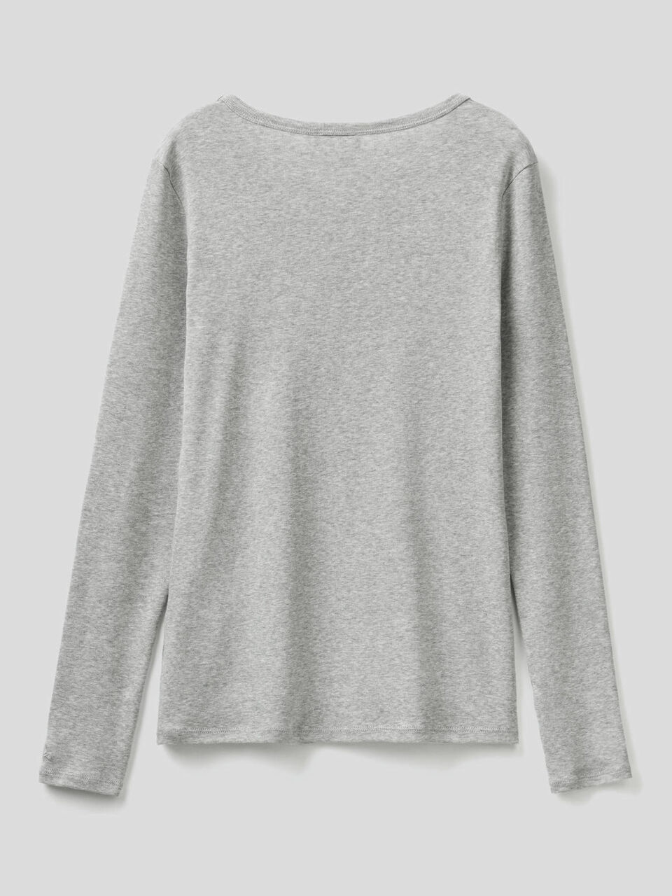 T-shirt a manica lunga in puro cotone image number 2