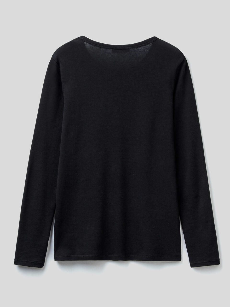 T-shirt a manica lunga 100% cotone image number 2