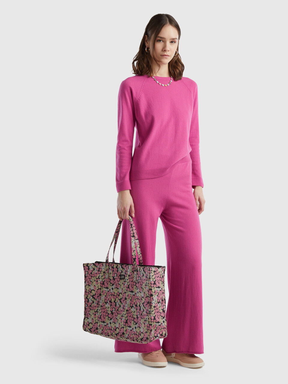 Pantaloni larghi top benetton