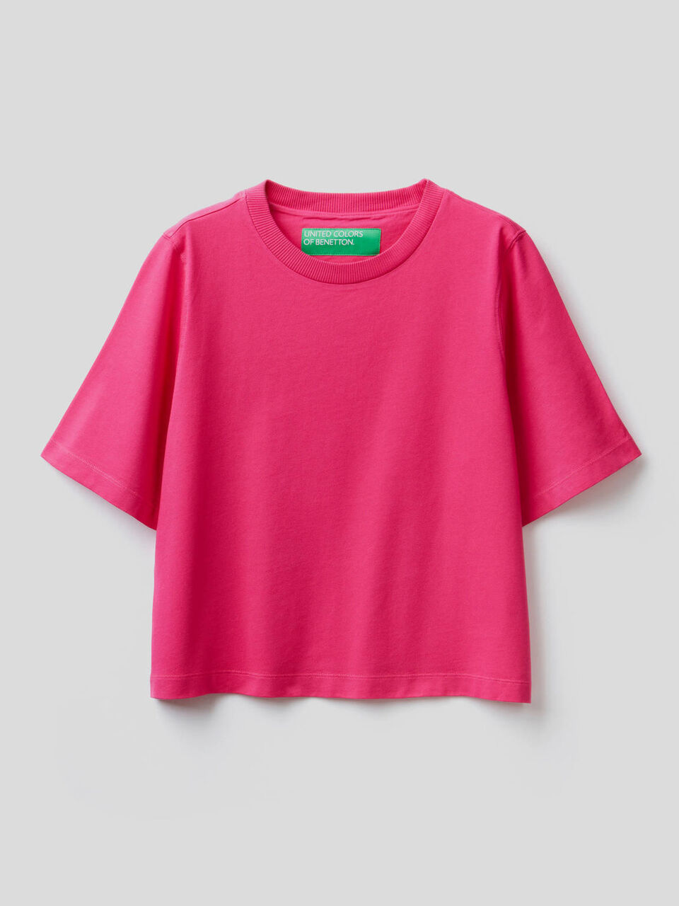 T-shirt boxy fit 100% cotone image number 1