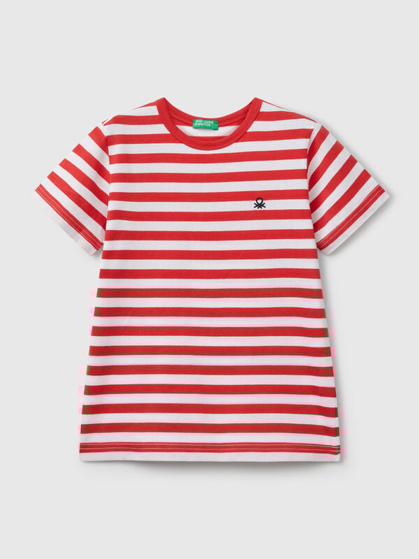 Maglietta a righe 100% cotone Bambino