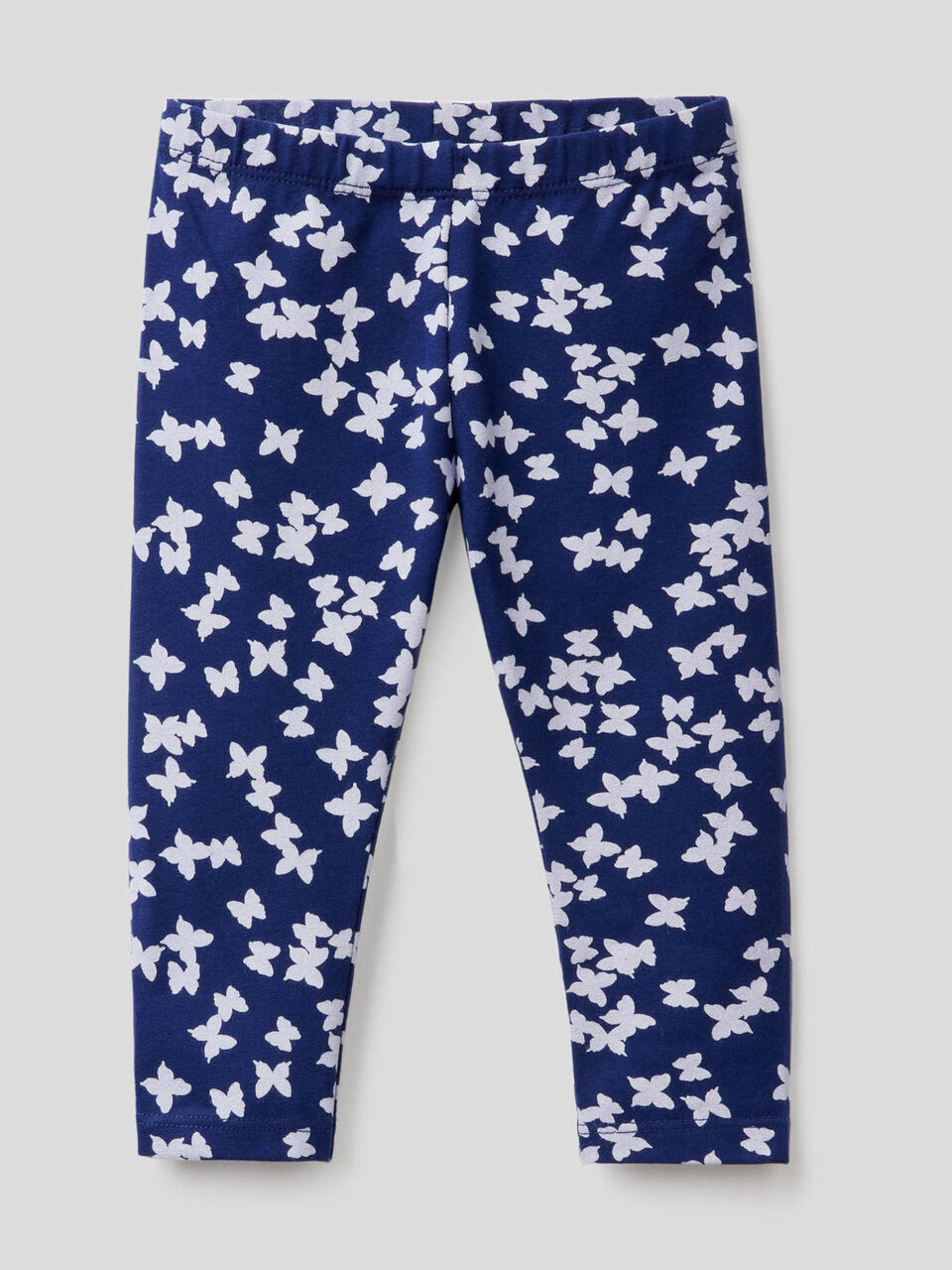 Leggings stampati in cotone elasticizzato image number 1