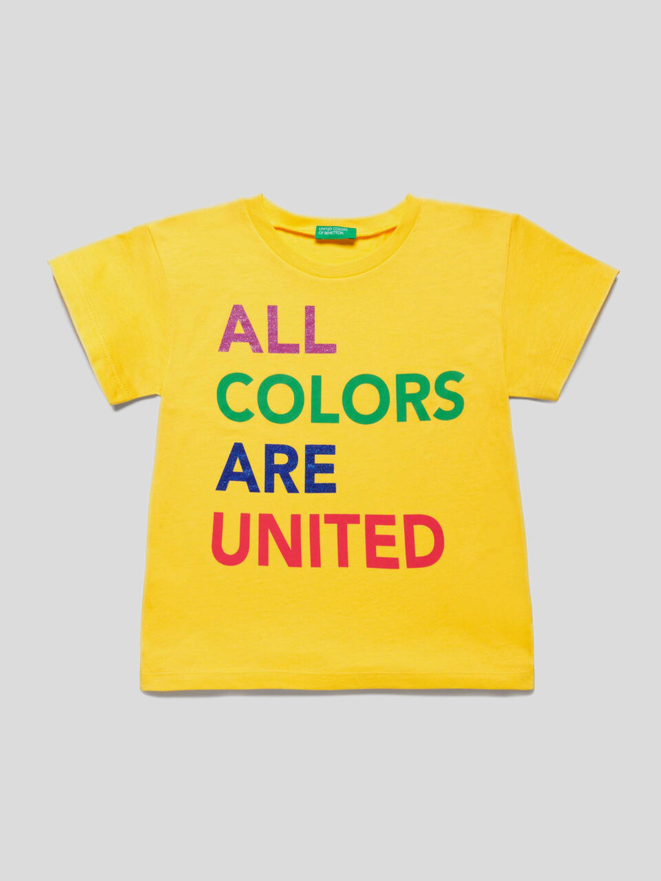 T-shirt con stampa logo multicolor image number 1