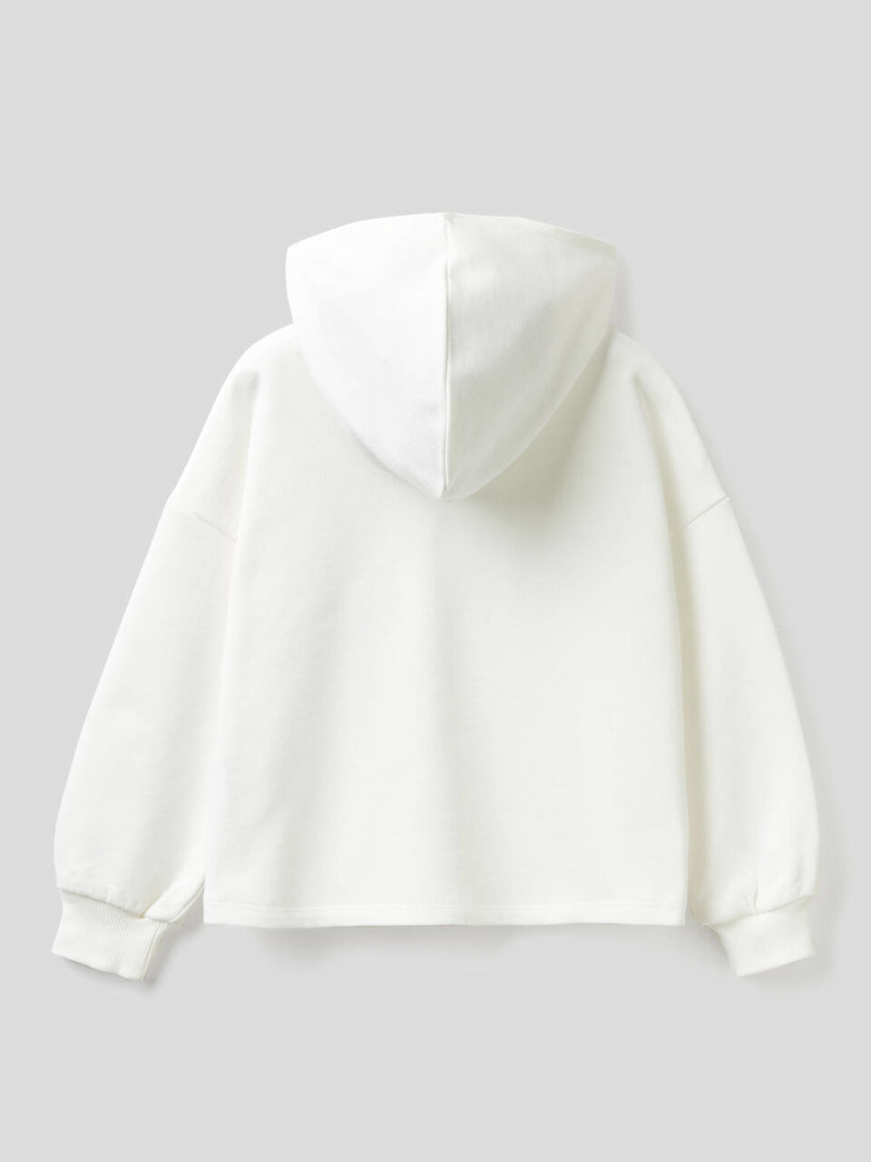 Felpa boxy in 100% cotone image number 2