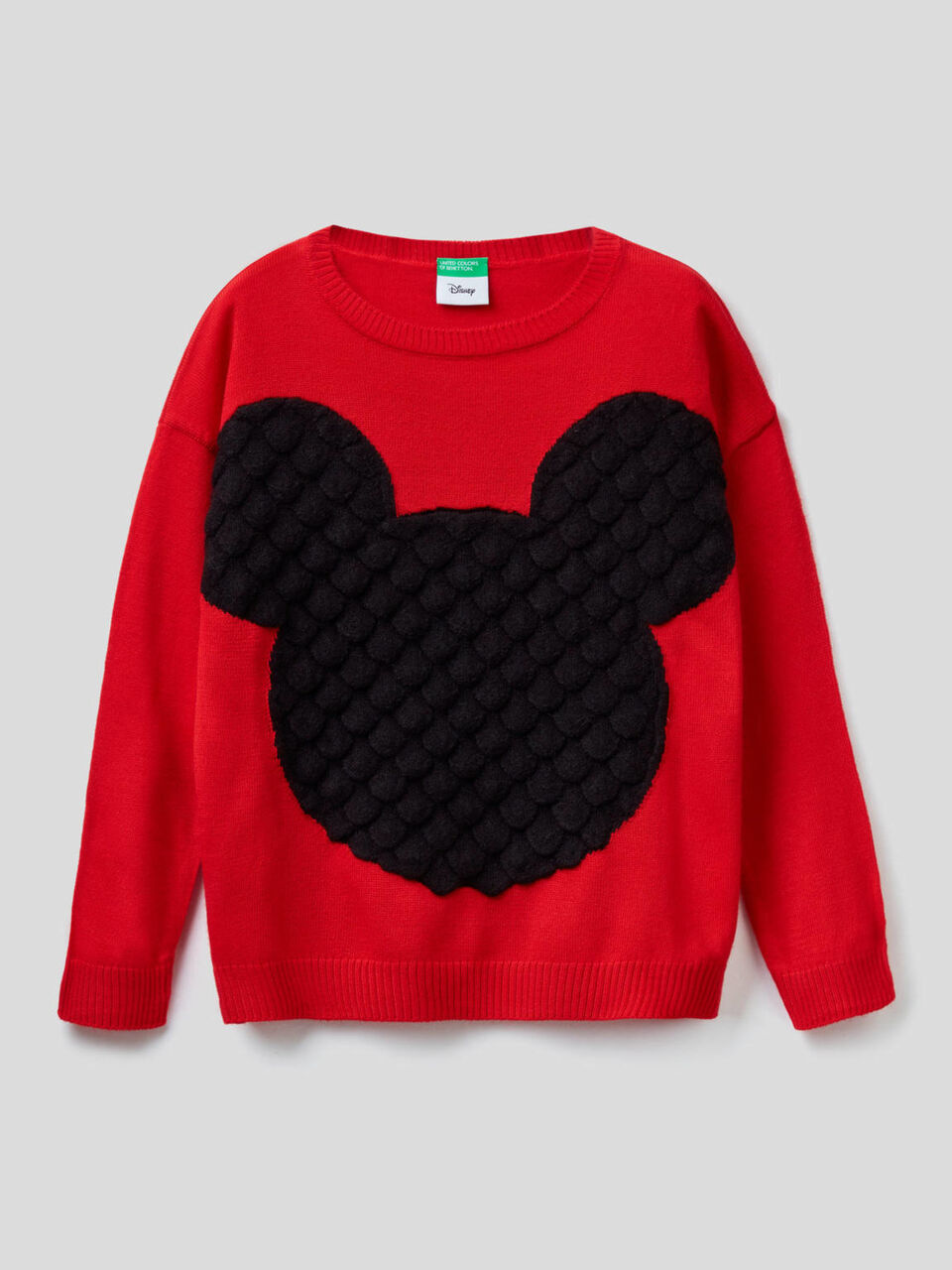 Maglia con intarsio Topolino a rilevo image number 1