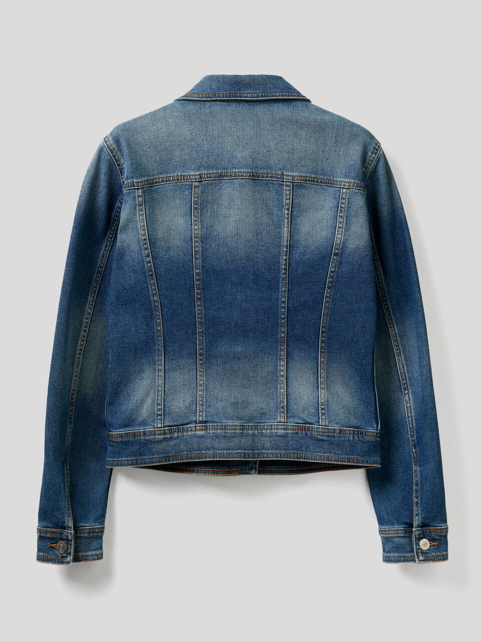 Giubbino jeans sciancrato image number 2