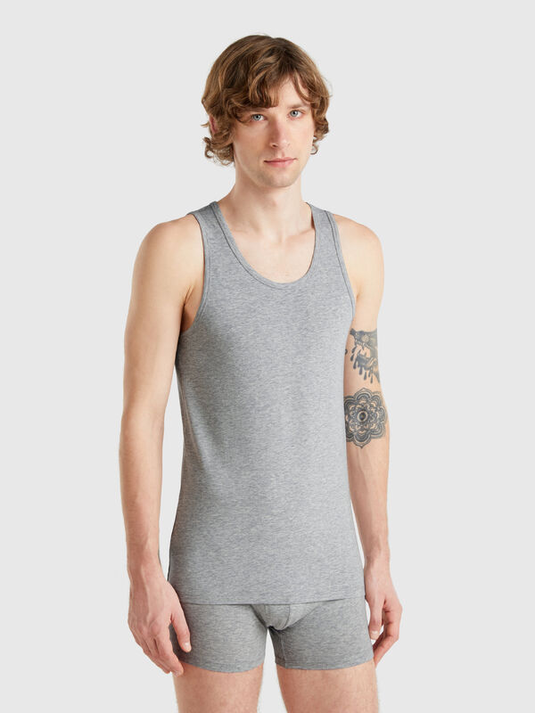 Canotta in cotone stretch Uomo