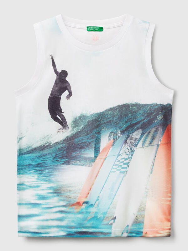Canotta con stampa surf Bambino