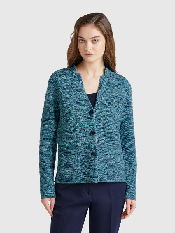 Giacca in maglia 100% cotone Donna