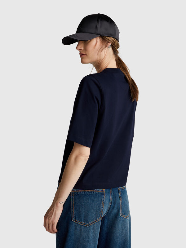 T-shirt boxy fit 100% cotone Donna