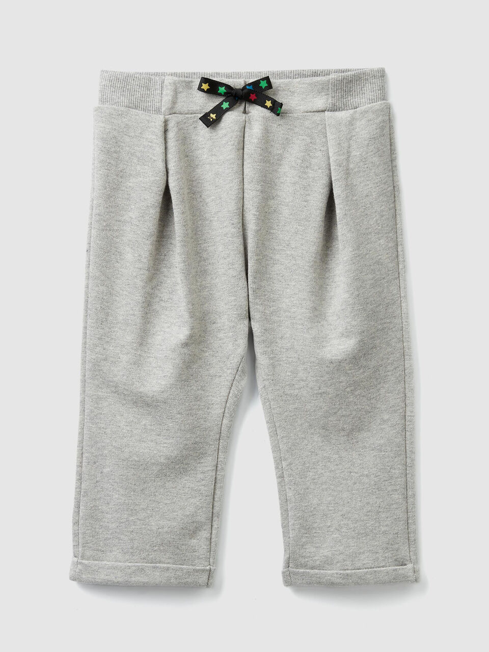 Pantaloni in felpa con risvolto image number 1