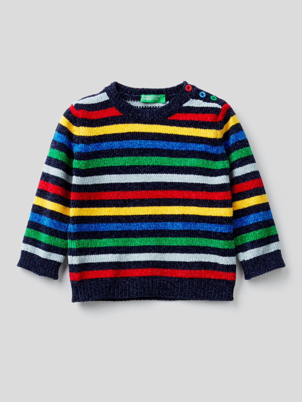 Maglia a righe in ciniglia image number 1