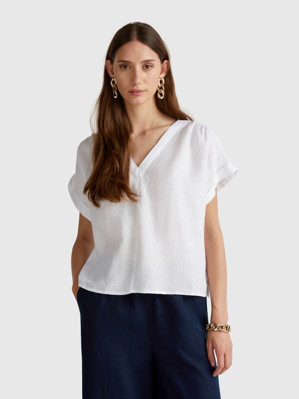 Blusa in puro lino Donna