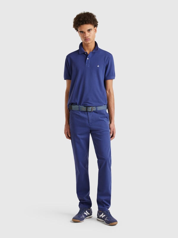 Chino slim fit blu Uomo