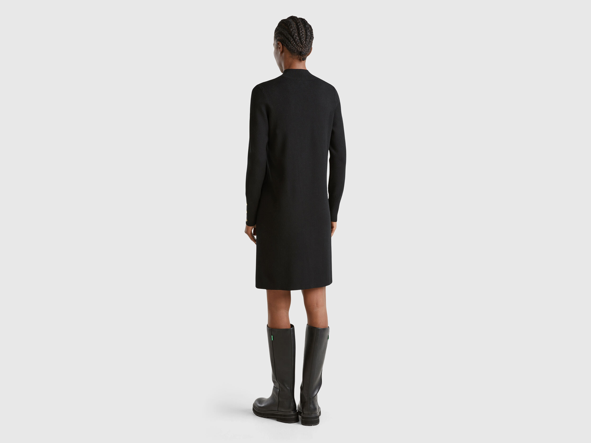 Vestito nero benetton hot sale