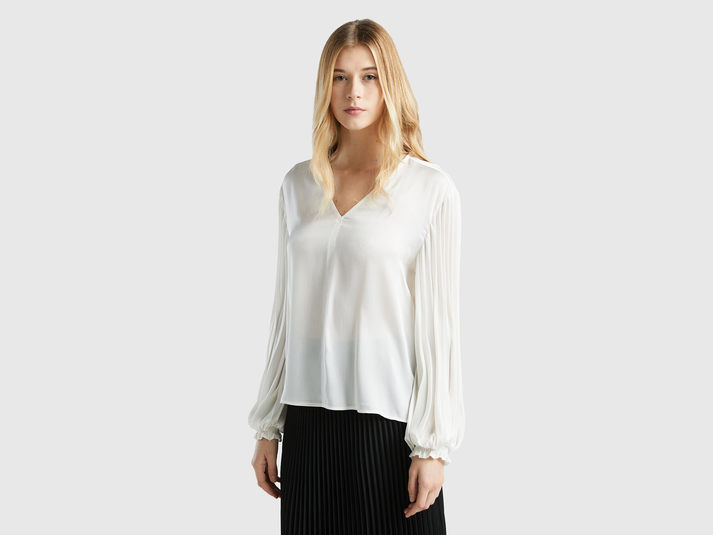 Benetton on sale gonna plissettata