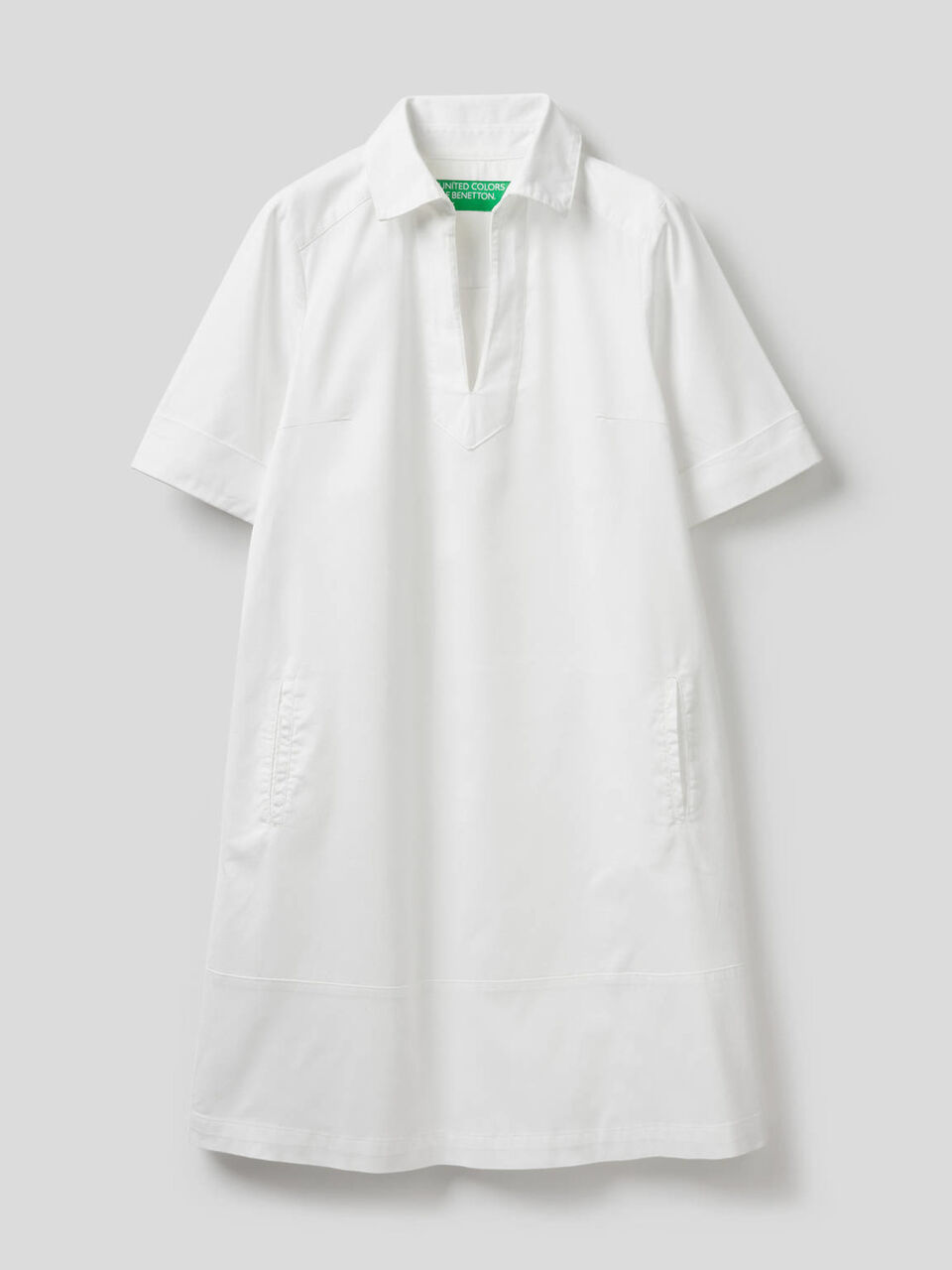 Abito svasato in cotone stretch image number 1