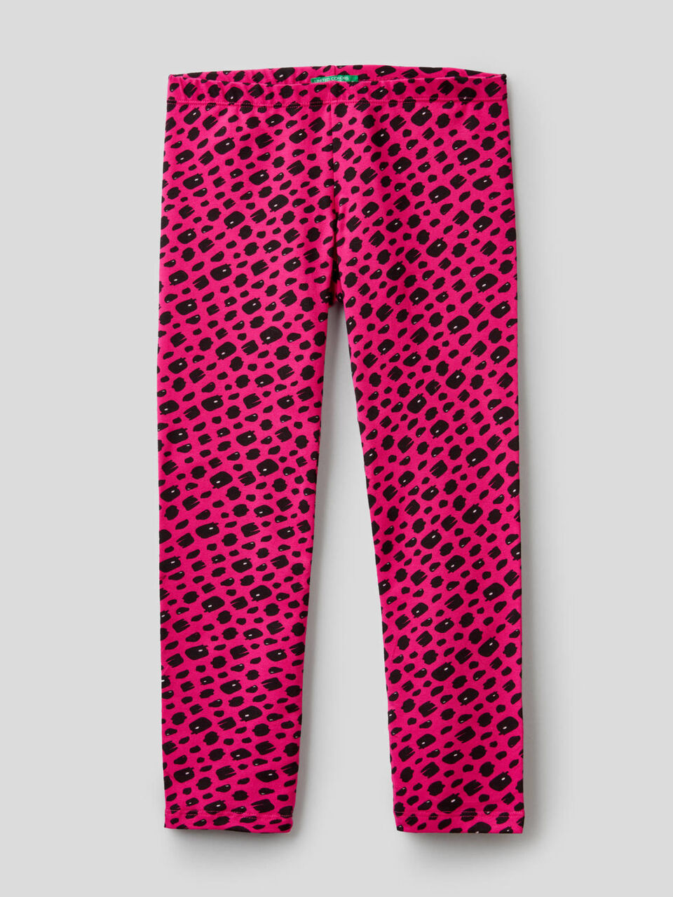 Leggings stampati in cotone stretch image number null