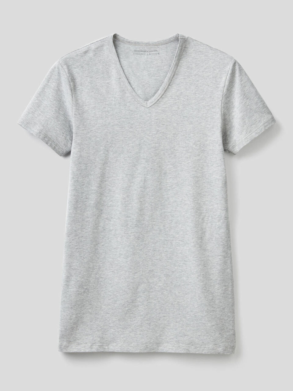 T-shirt basica con scollo a V image number 1