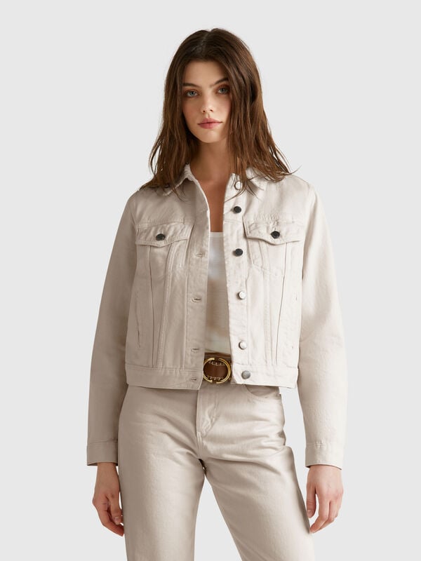 Giubbino rider di jeans Donna