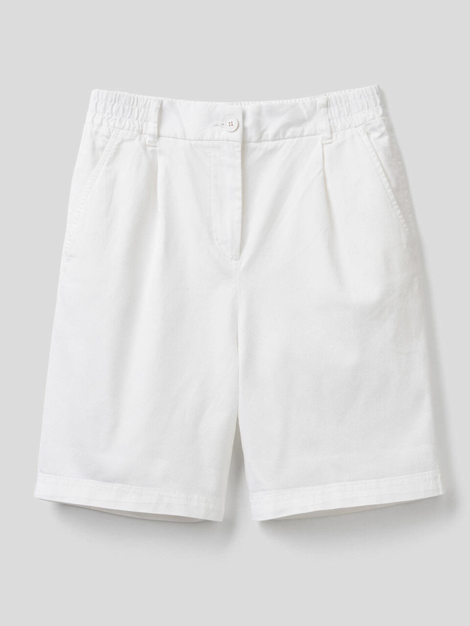 Bermuda tinta unita in cotone stretch image number 1
