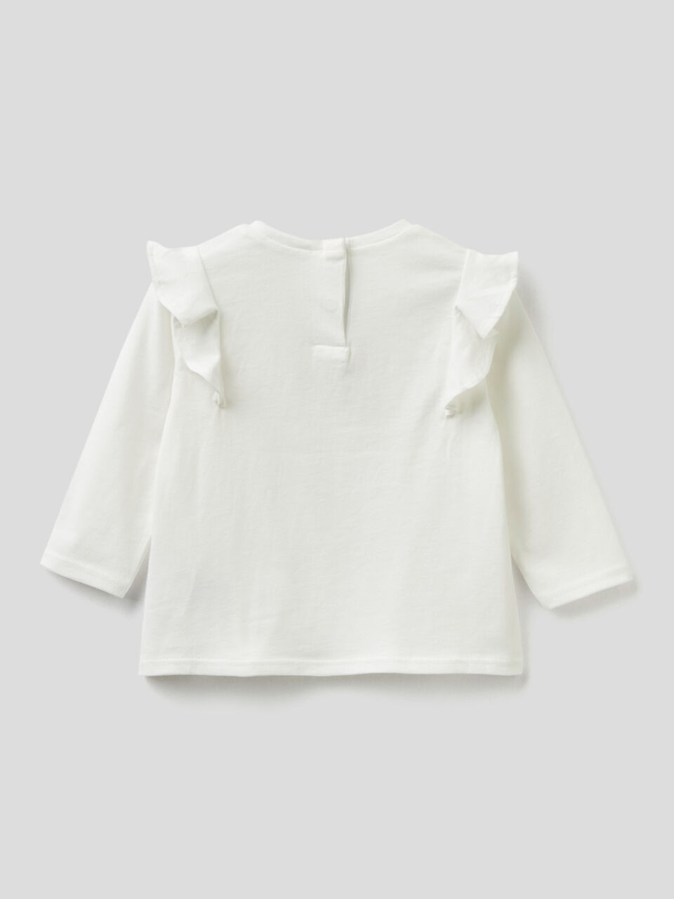 T-shirt con rouches e ricamo image number 2