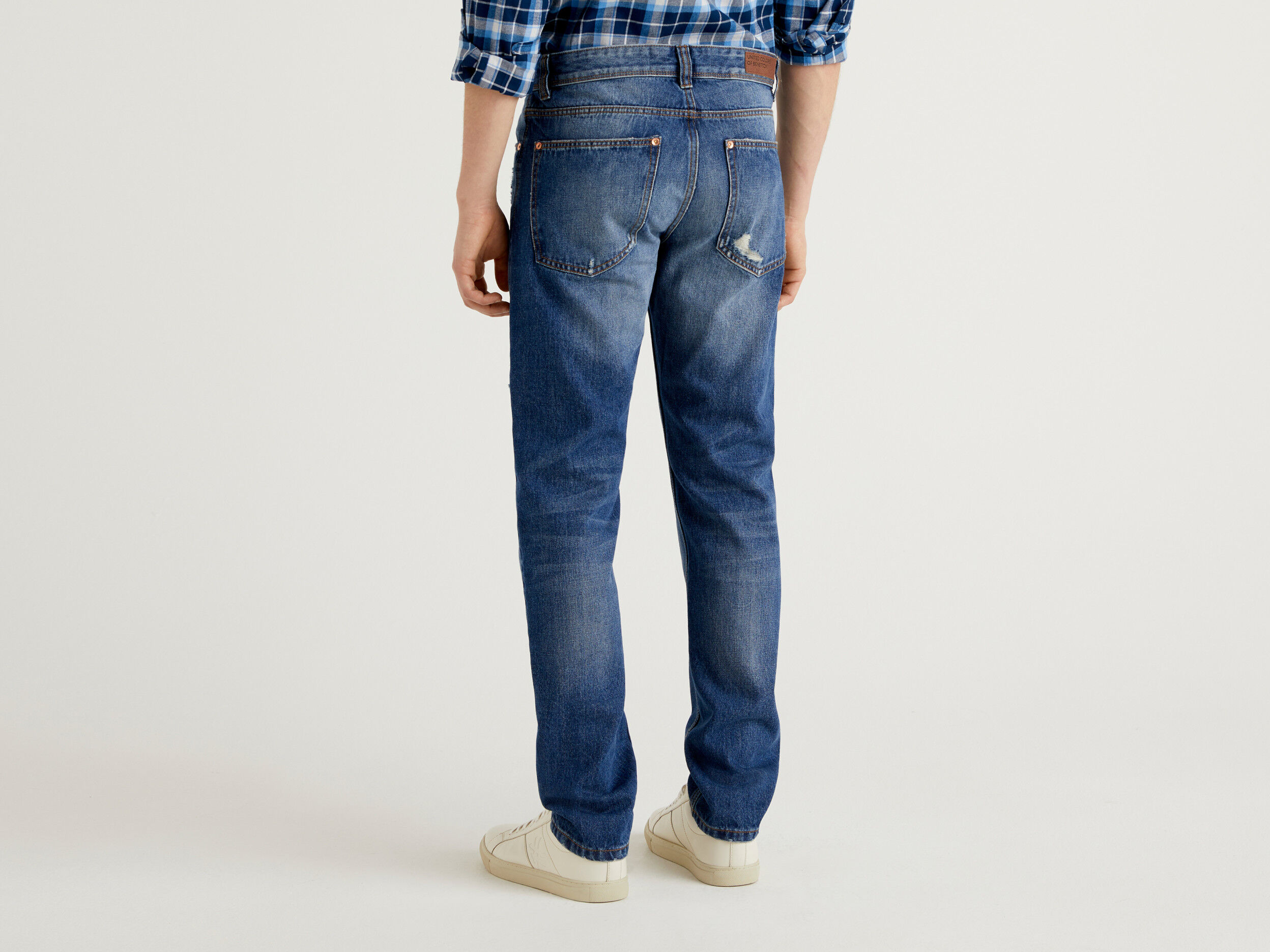 United Colors of Benetton Abbigliamento Pantaloni e jeans Jeans Jeans straight Jeans Straight Leg In Denim 100% Cotone 