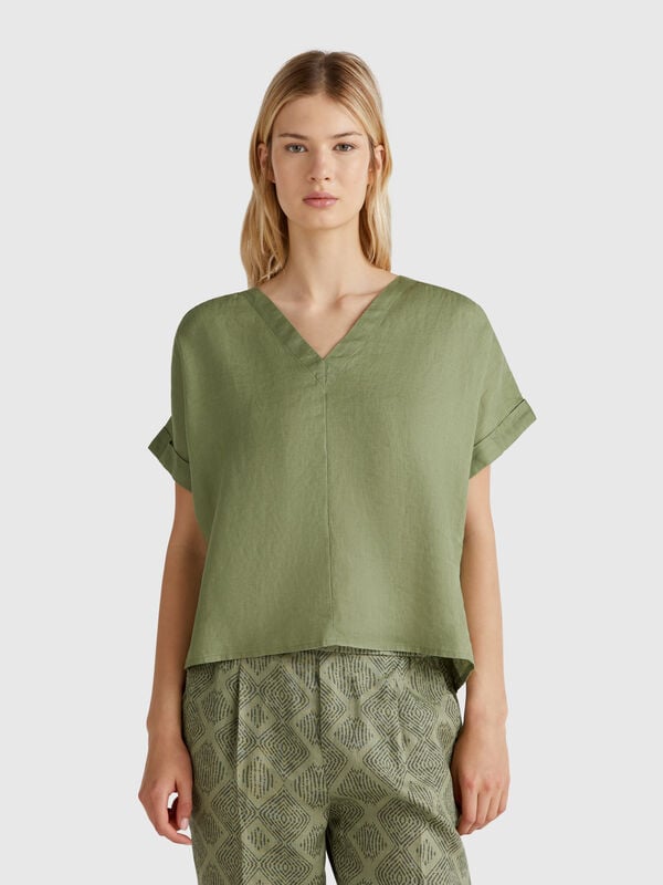 Blusa in puro lino Donna