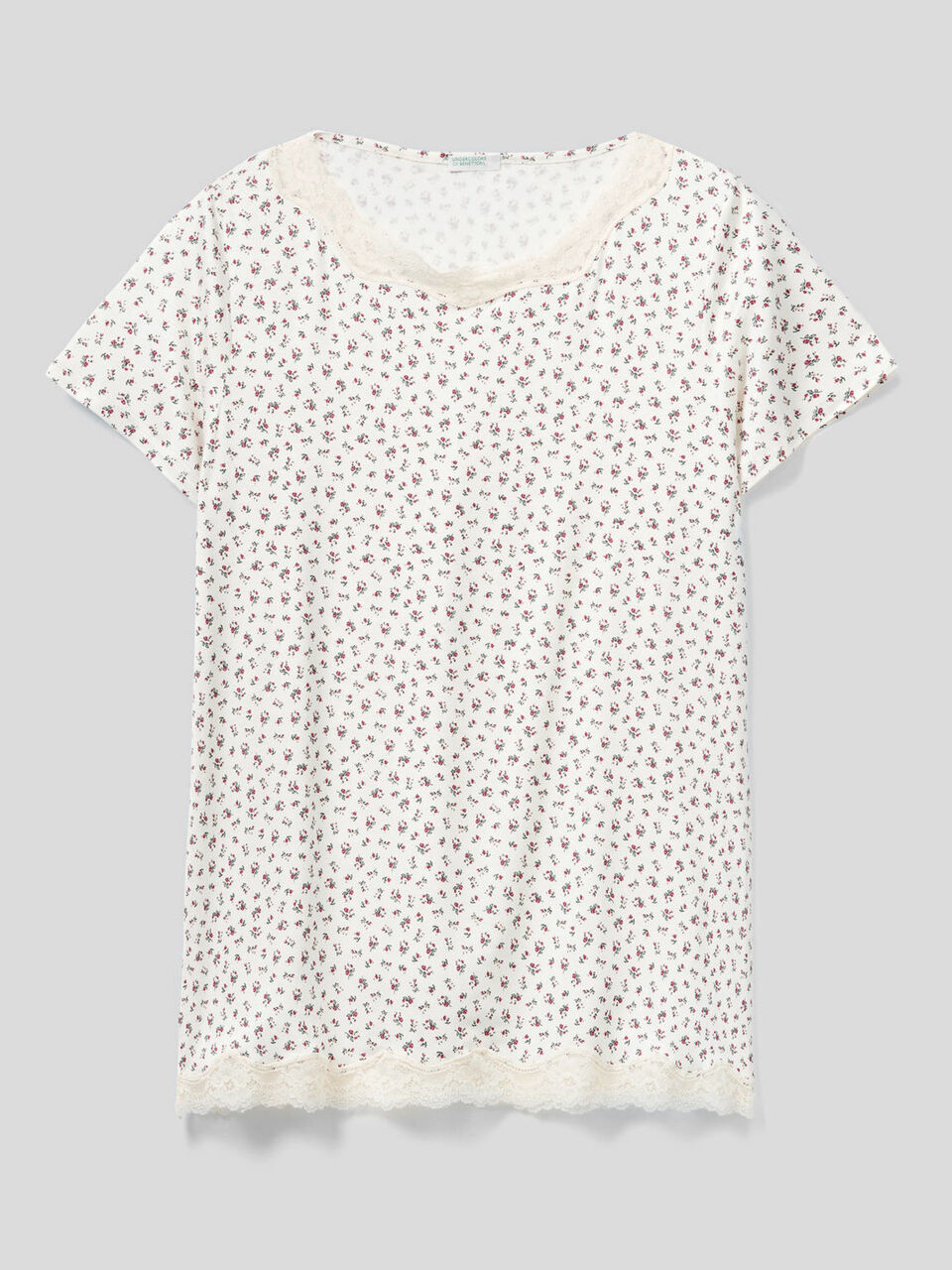 T-shirt fantasia in viscosa sostenibile image number 1