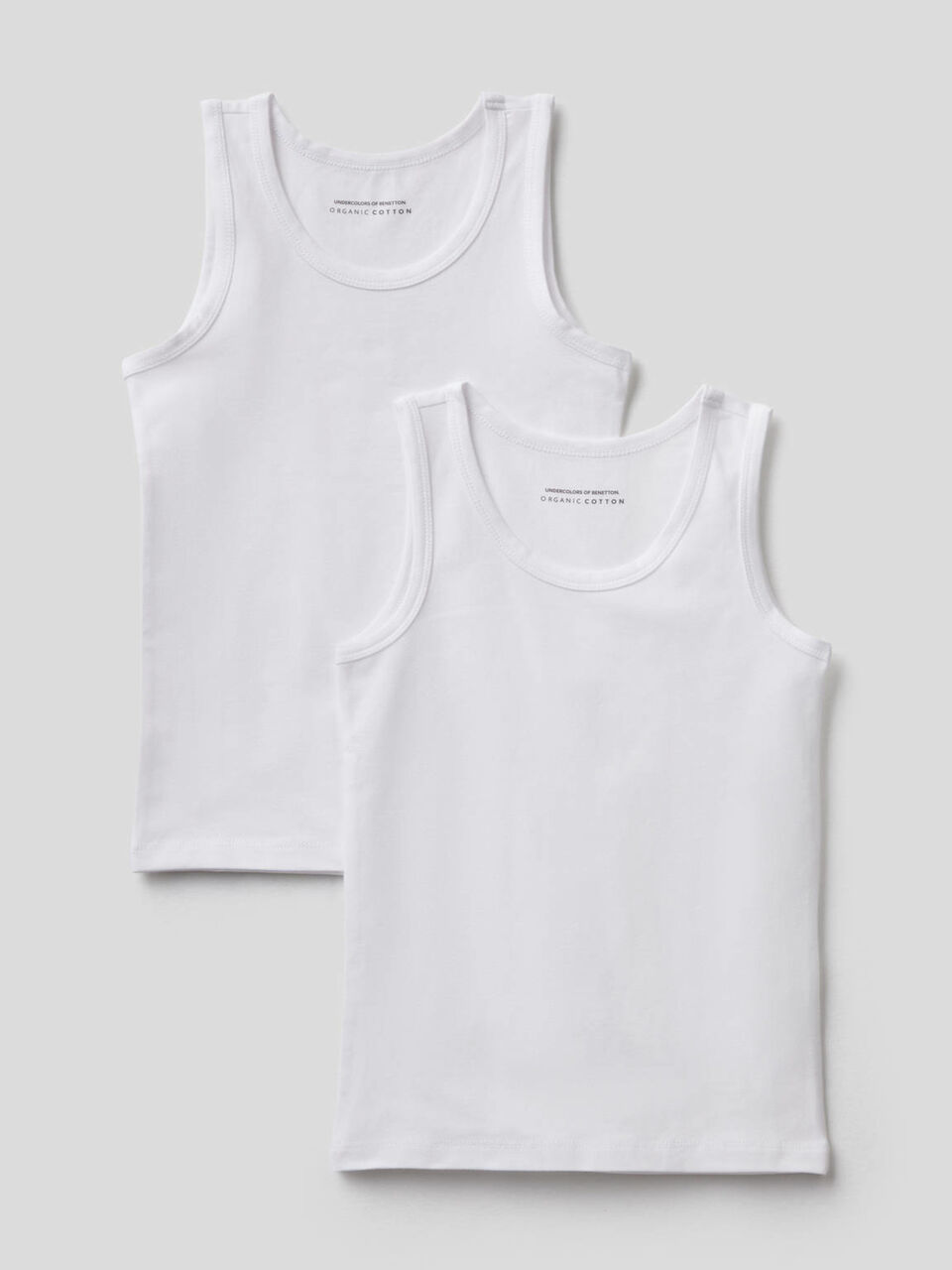 Due canotte in cotone biologico stretch image number 1