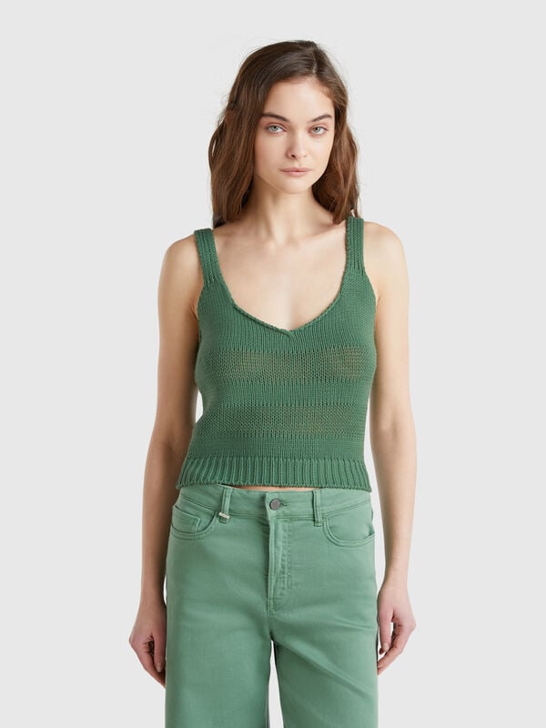 Canotta in maglia 100% cotone Donna