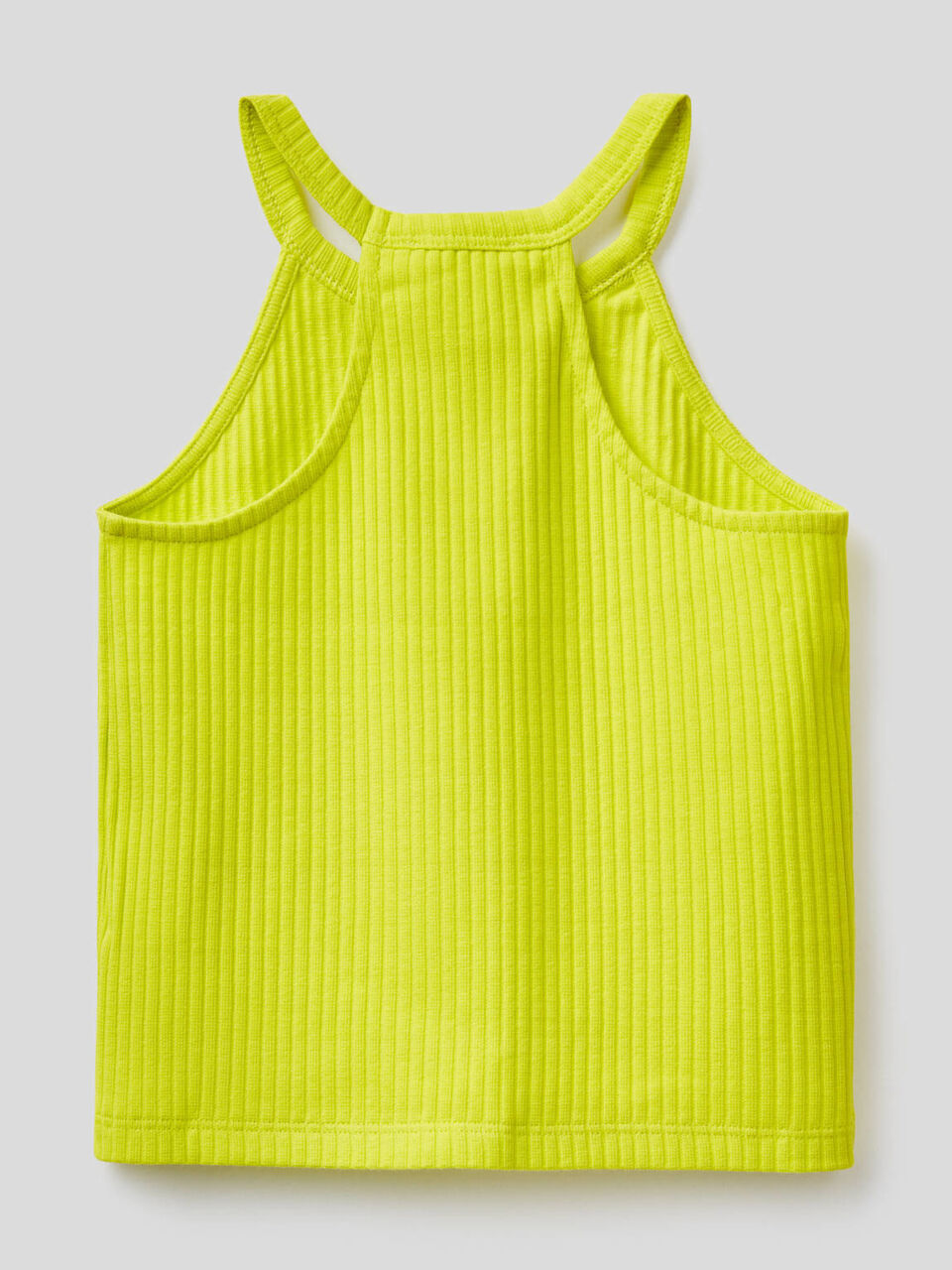 Top smanicato in cotone stretch image number 2