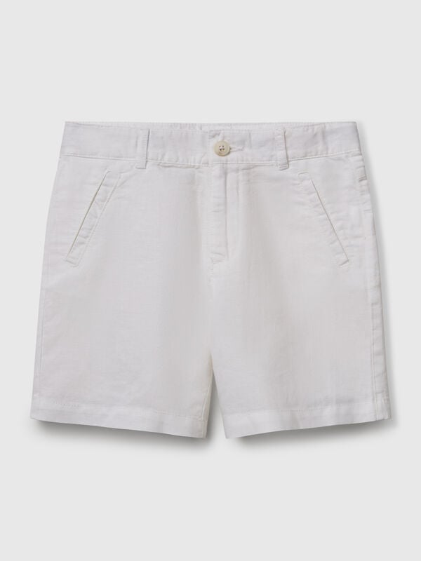 Shorts in misto lino Bambino
