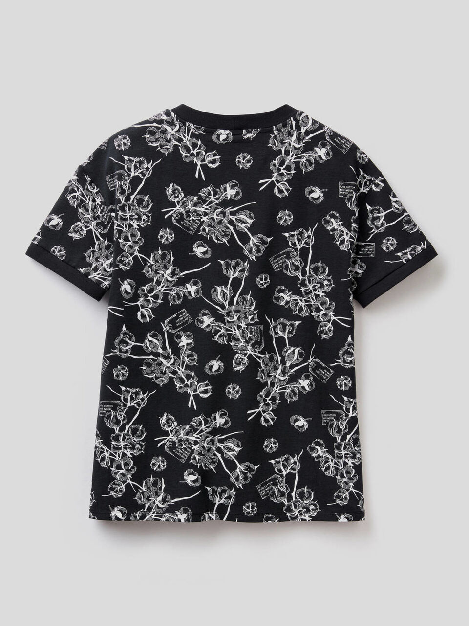 T-shirt stampata in cotone stretch image number 2