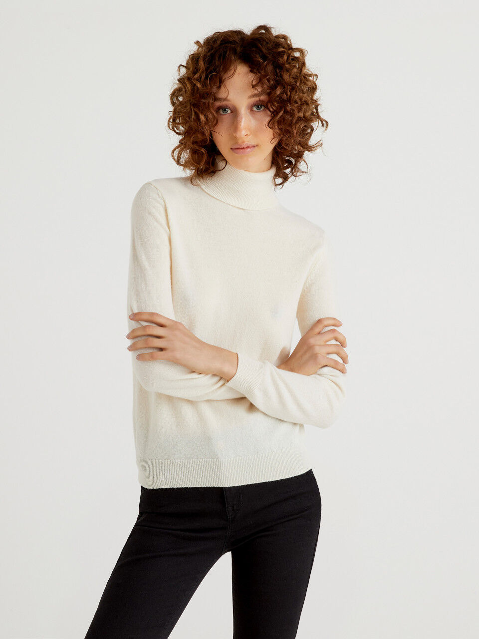 Maglioni collo alto benetton hot sale