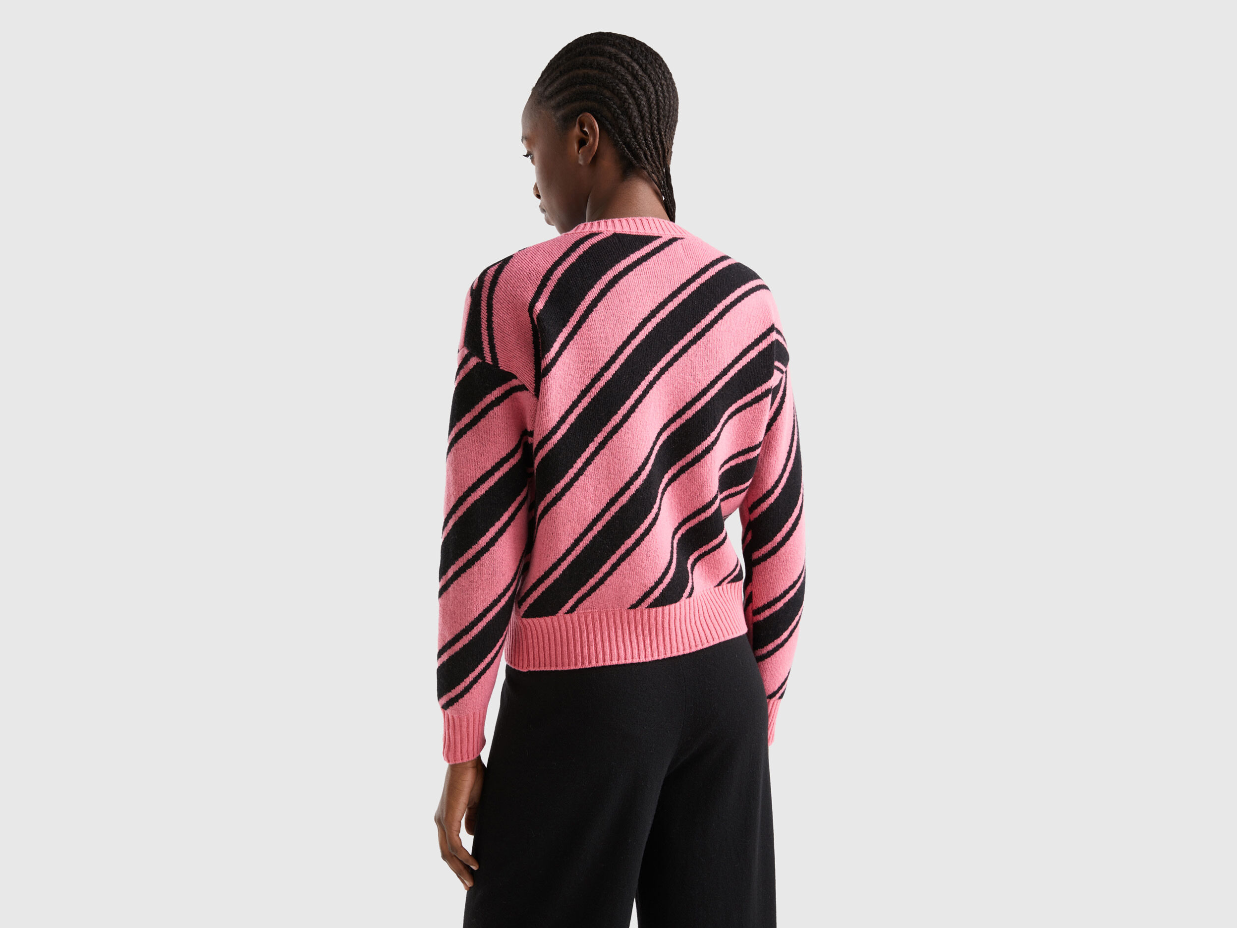 Benetton maglia a righe top