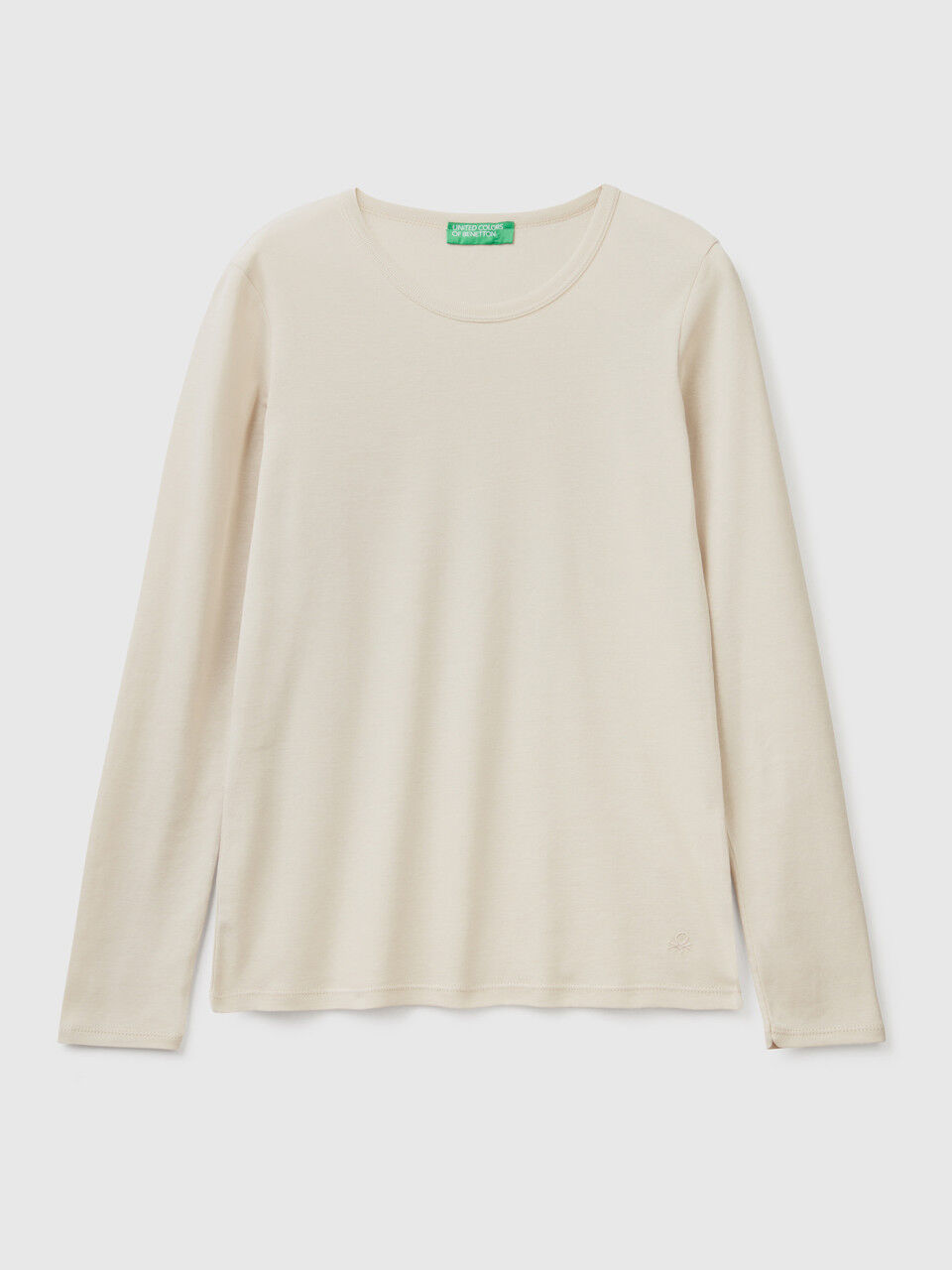 Maglie di cotone discount manica lunga benetton