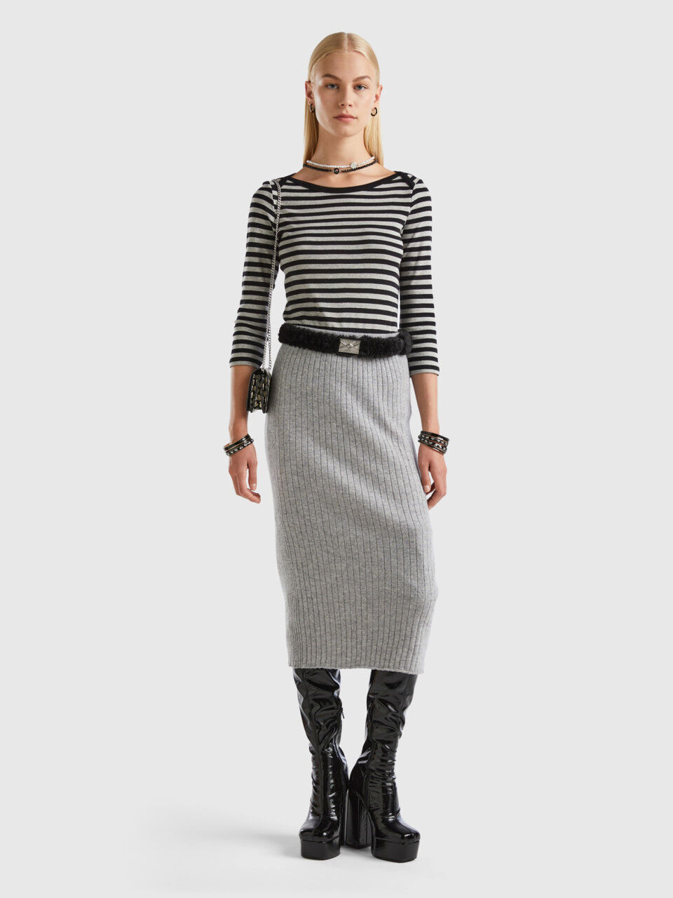 Benetton maglia a righe on sale