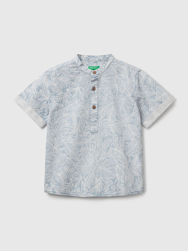 Camicia con stampa tropicale Bambino