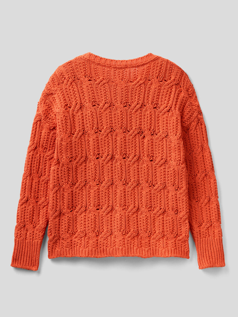 Maglione girocollo a trecce image number 2