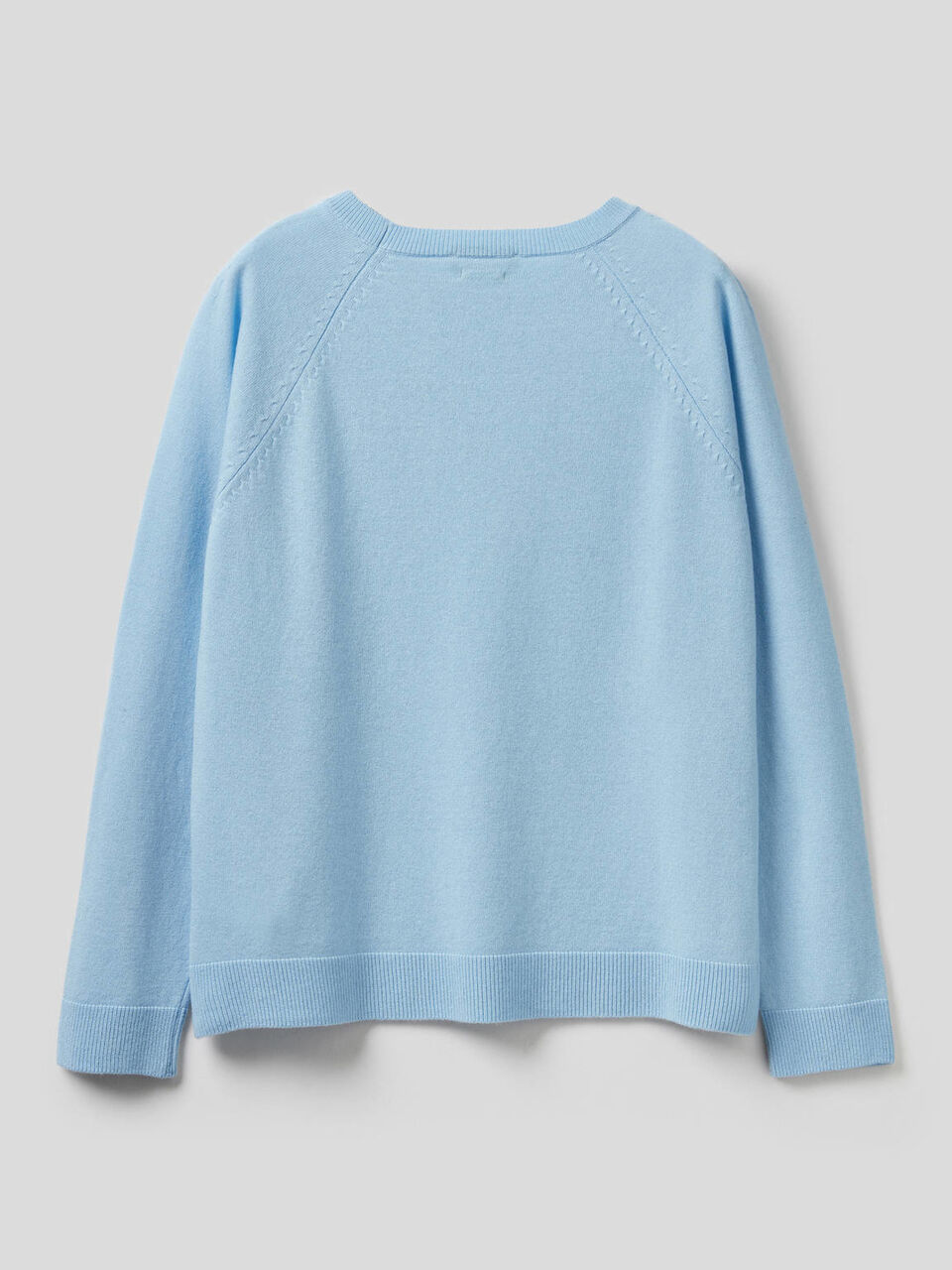 Maglia girocollo in misto lana e cashmere image number 2