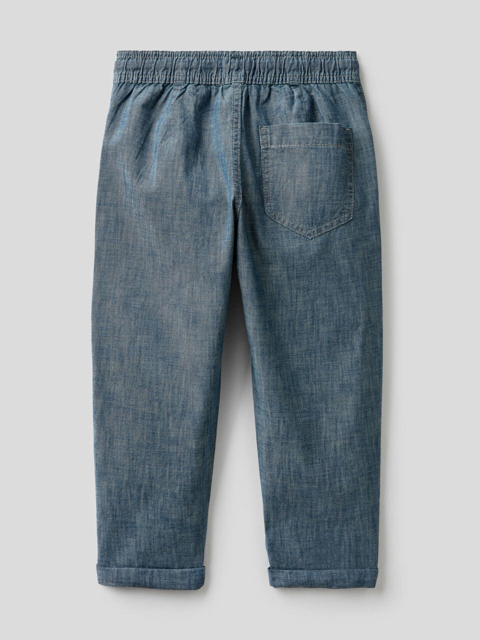 Pantaloni in chambray di puro cotone bio image number null