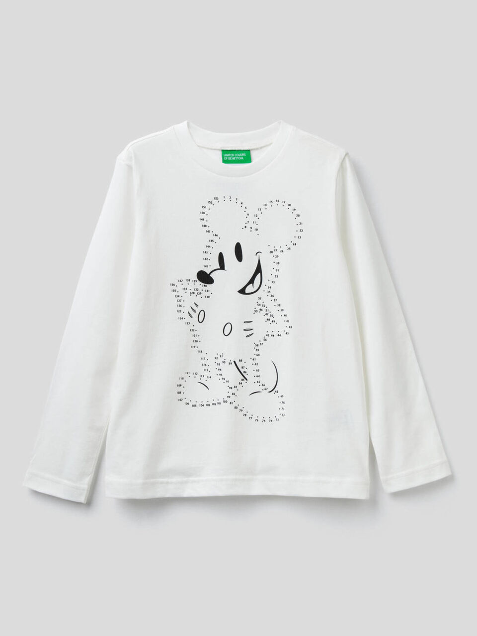 T-shirt manica lunga con stampa Topolino image number 1