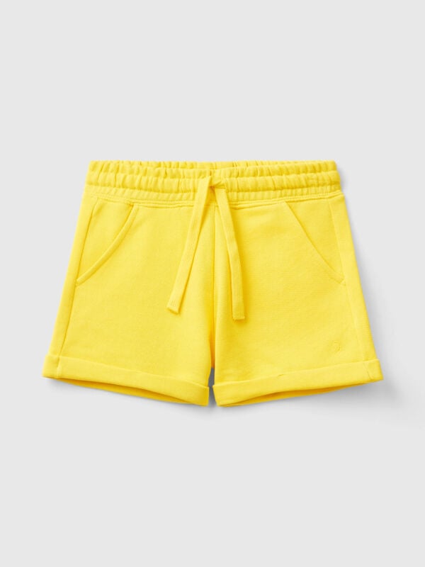 Shorts in felpa 100% cotone Bambina