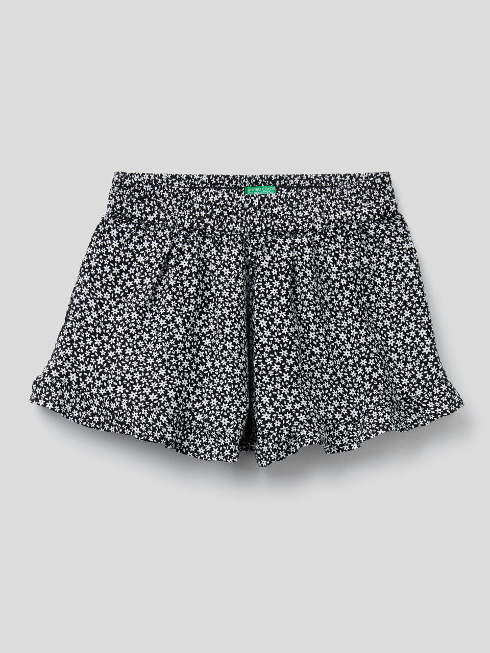 Shorts fluidi con stampa floreale image number 1