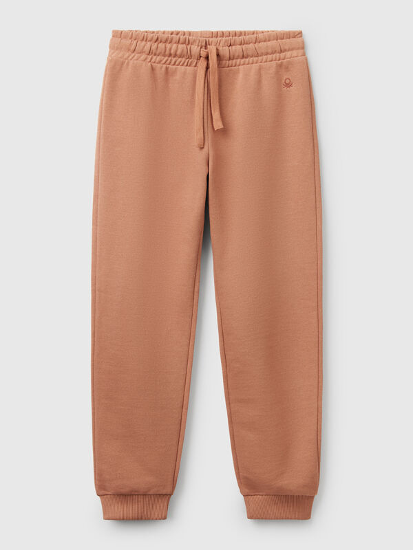 Pantaloni in felpa con logo Bambina