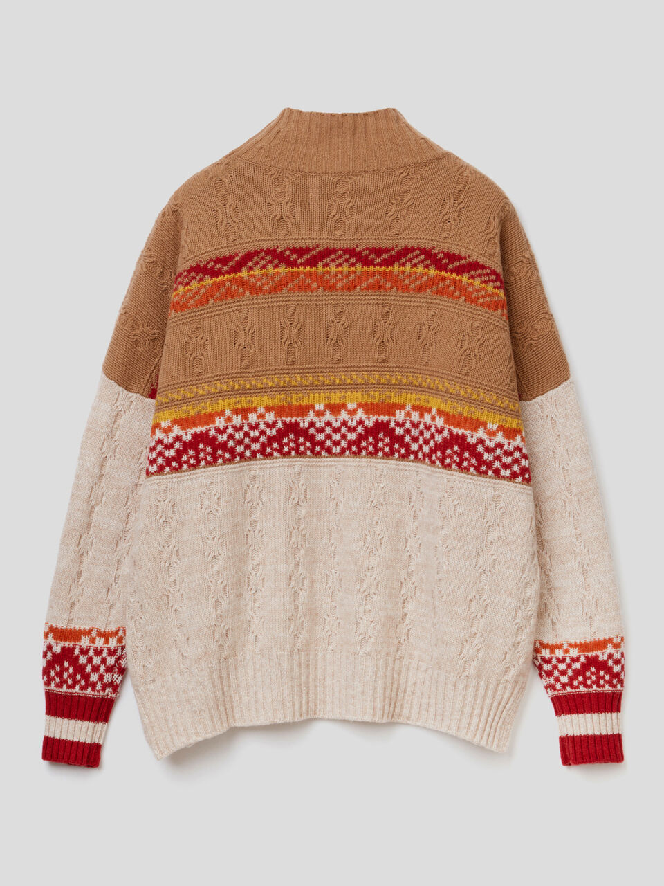 Maglione lavorato con disegno jacquard image number 2