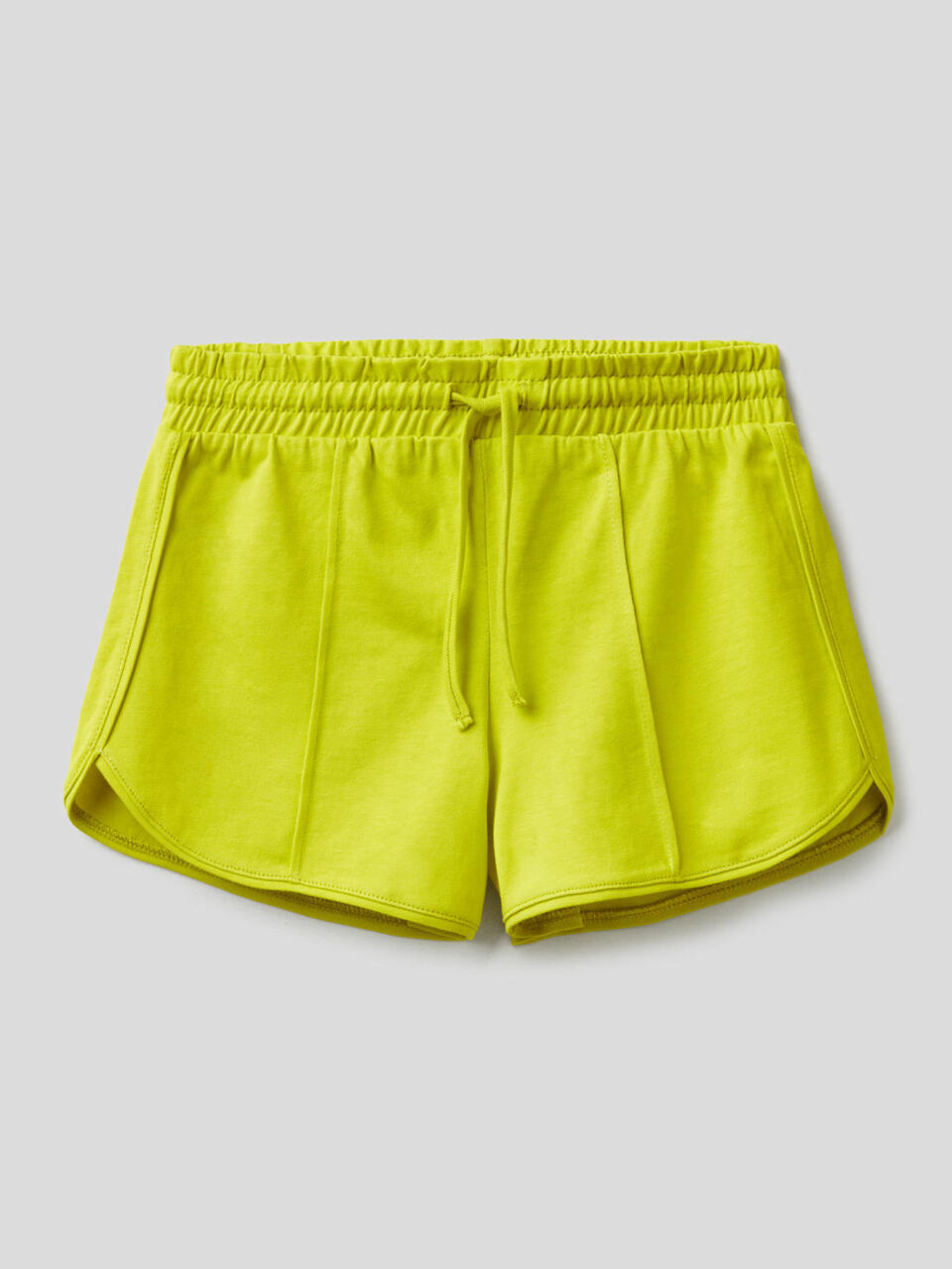 Shorts tinta unita in puro cotone image number 1